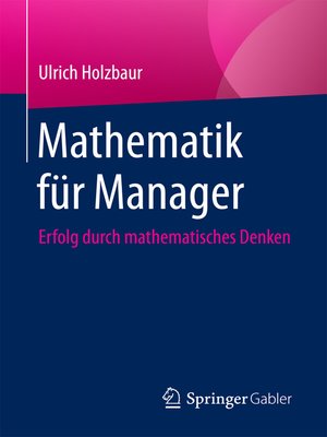 cover image of Mathematik für Manager